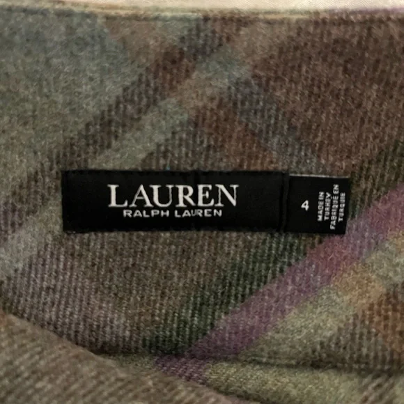 Ralph Lauren Multicolor Plaid Mini Skirt with Fringe - Picture 4 of 5